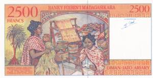 Madagascar, 2.500 Francs, 1998, ... 