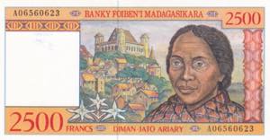 Madagascar, 2.500 Francs, 1998, UNC, B313a, 