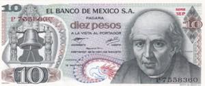 Mexico, 10 Pesos, 1977, UNC, B643i, 