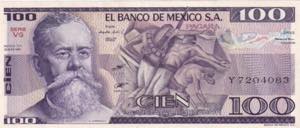 Mexico, 100 Pesos, 1982, UNC, B650c, 
