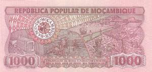Mozambique, 1.000 Meticais, 1989, ... 