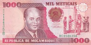 Mozambique, 1.000 Meticais, 1991, ... 