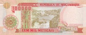 Mozambique, 100.000 Meticais, ... 