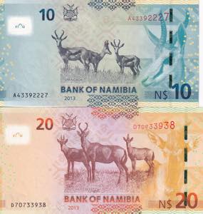 Namibia, 2013 Issues Lot, 10-20 ... 