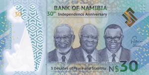 Namibia, 30 Dollars, 2020, UNC, B218a, ... 