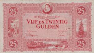 Netherlands, 25 Gulden, 1930, VF (Pressed), ... 
