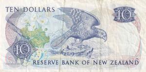 New Zealand, 10 Dollars, 1981, VG, ... 