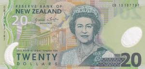 New Zealand, 20 Dollars, 2013, UNC, B133g, ... 