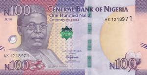 Nigeria, 100 Naira, 2014, UNC, ... 