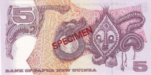 Papua New Guinea, 5 Kina Specimen, ... 