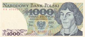 Poland, 1.000 Zlotych, 1982, UNC, B838c, 