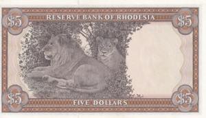 Rhodesia, 5 Dollars, 1978, UNC, ... 