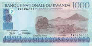 Rwanda, 1.000 Francs, 1998, UNC, ... 