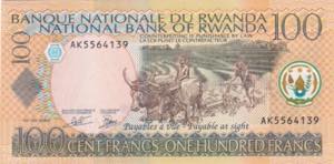 Rwanda, 100 Francs, 2003, UNC, B128a, 