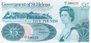 Saint Helena, 5 Pounds, 1981, UNC, B303b, 