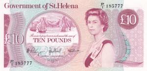 Saint Helena, 10 Pounds, 1985, UNC, B304b, 