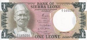 Sierra Leone, 1 Leone, 1974, UNC, B105a, 