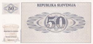 Slovenia, 50 Tolarjev Specimen, ... 
