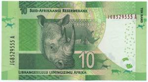 South Africa, 10 Rand, 2015, UNC, ... 
