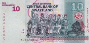 Swaziland, 10 Emalangeni, 2015, ... 