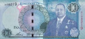 Tonga, 10 Pa’anga, 2015, UNC, B221a, 