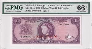 Trinidad & Tobago, 1 Dolar Color ... 