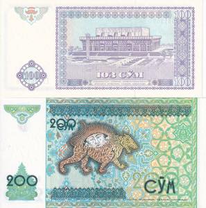 Uzbekistan, 1994-97 Issues Lot, ... 
