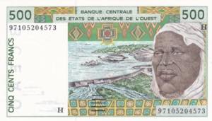West African States, Niger, 500 Francs, ... 