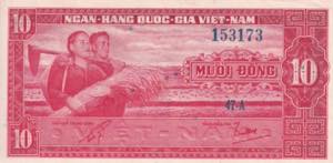 Vietnam, South, 10 Dong, 1962, UNC, P#5a, ... 