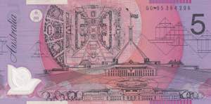 Australia, 5 Dollars 1991-2015, UNC