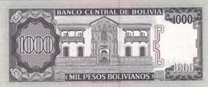 Bolivia, 1.000 Pesos 1982, UNC
