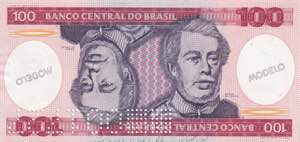 Brazil, 100 Cruzeiros Specimen 1981-1984, ... 