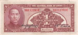 China, 1 Dollar 1928, UNC