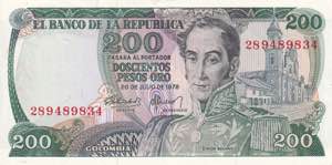 Colombia, 200 Pesos 1978, UNC