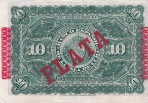 Cuba, 10 Pesos 1896, UNC