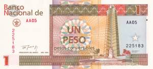 Cuba, 1 Peso 1994, UNC