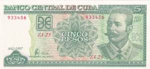 Cuba, 5 Pesos 1997, UNC