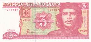 Cuba, 3 Pesos 2005, UNC