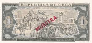 Cuba, 1 Peso Specimen 1985, UNC