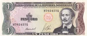 Dominican Republic, 1 Peso 1987, UNC
