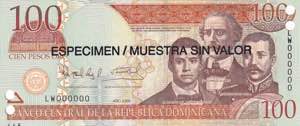 Dominican Republic, 100 Pesos Specimen 2006, ... 