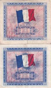 France, 2-5 Francs 1944, XF+