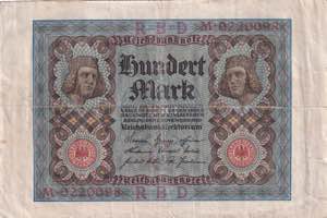 Germany, 100 Mark 1920, VF