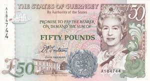 Guernsey, 50 Pounds 1994, UNC