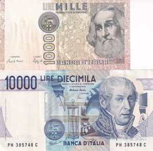 Italy, 1.000-10.000 Liret 1982-1984, XF+