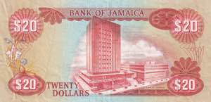 Jamaica, 20 Dollars 1979, VF+