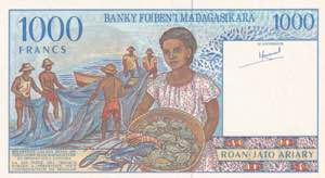 Madagascar, 1.000 Francs 1994-2004, UNC