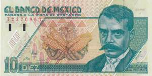 Mexico, 10 Pesos 1992, UNC