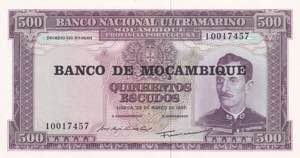 Mozambique, 500 Escudos 1967, UNC
