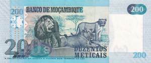 Mozambique, 200 Meticais 2011, unc